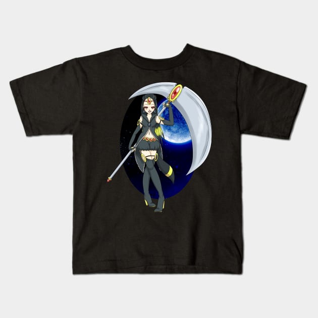 Magical Girl Fox Kids T-Shirt by Jisu